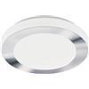 Eglo LED lampada da soffitto LED Carpi, Lampada da bagno in metallo cromato