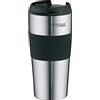 THERMOcafé by Thermos TC Thermo PRO 0,40 l, Stainless Steel Mat, Tazza da caffè to Go Thermo in Acciaio Inox, Calda 4 Ore e Fredda 8 Ore, Anti-Scivolo con Zona Grip per università, Scuola, Ufficio