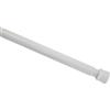 Gardinia Bastone per Tende, Metallo, Allungabile, Montaggio Senza Trapano né Viti, Diametro 23/26 mm, Lunghezza 80-130 cm, Bianco