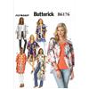 Butterick Patterns 6176, Kimono da Donna, Taglie (16-18) (20-22) (24-26), Poliestere, Multicolore, ZZ (LRG-XLG-XXL)