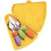 Guzzini Fratelli Guzzini Bimbi Set 3 Posatine con Custodia Tip Top Tap, ABS/PP/Stainless Steel, Multicolore, 0.02x21x3.6 cm