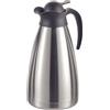 Esmeyer Thermoart - Caraffa Termica THERMOART, Contenuto: 1 litro, Acciaio Inox infrangibile, per Uso con Una Sola Mano, Altezza: 230 mm