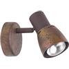 Brilliant lampada lava spot a parete rame antico | 1x R50, E14, 40W, adatto per lampade a riflettore (non incluse) | Scala da A ++ a E | Testa orientabile