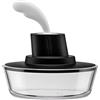 Alessi ASG13 B Ship Shape - Contenitore in resina termoplastica, nero con spatola in acciaio inossidabile 18/10
