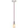 Eglo YORTH - Lampadario a sospensione in acciaio nichelato opaco, 60 W