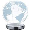 RL LIVE YOUR LIGHT Reality Globo Lampada da Tavolo, LED, Mondo con Variazione Luce da Cala a Fredda, 7 watts, Cromo