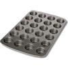RBV Birkmann Birkmann Easy Baking 881112 Stampo per 24 Mini Muffin, Metallo, Grigio