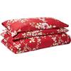 Catherine Lansfield Canterbury Check Set di copripiumino, e pezzi, 240x260x1 cm rosso