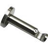 Gardinia 10011152 Supporto Aperto per Asta, Metallo, Finitura Acciaio Inossidabile, 8x8x0.1 cm