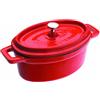 IBILI, Mini cocotte ovale rossa 15 x 10 x 6 cm, ghisa, adatta per l'induzione.
