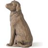 Willow Tree 27683 Figurina Amo Il Mio Cane, Resina, Beige Scuro, 8.5 cm