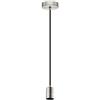 Eglo YORTH - Lampadario a sospensione in acciaio nichelato opaco, 60 W
