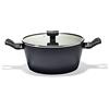 Moneta Nova Casseruola, Alluminio, Nero, 24 cm