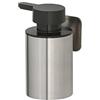 TIGER Colar Dispenser per Sapone Liquido, Montaggio a parete, Acciaio (Inox Spazzolato), 6.5 x 12.1 x 9.9 cm
