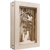 Rayher 46301000 Kit Bricolage Legno Cornice 3D, Bosco, F