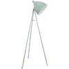 Eglo Lampada da terra Dundee, lampada a stelo vintage a uno punto luce, piantana in acciaio, menta, E27, incl interruttore a strappo