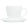 Luminarc Dajar 04998 Servizi da tè/caffè Carine Luminarc con 6 pezzi, 220 ml, Vetro, Bianco