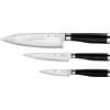 WMF 1884609990 Yari - Set di 3 coltelli, Lame da 20, 15 e 9 cm
