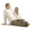 Willow Tree 26031 Figurina Padre e Figlia, Resina, Design di Susan Lordi, 11.5 cm
