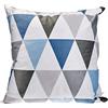 Home Fashion 66341 - 106 Blu 40 x 40 cm Federa con Stampa Digitale, Velluto, Blu, 1 x 40 x 40 cm