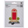 Docrafts Xcut Matrice per Alfabeto Alice, Stencil e Decorazioni in Rilievo, Metallo, Black, 0.47 x 13.81 x 18.67 cm