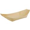 Papstar 84417 50 - Ciotole da antipasti e salatini, in Legno, 19 x 10 cm, Forma a Barca