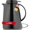 Helios Servitherm-Caraffa sottovuoto, 1 litro, Colore: Nero, 1,0 L