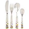 WMF Set posate bimbini Unicorno in Acciaio Inox 18/10 Cromargan, set 4 pezzi con Coltello, Forchetta, Cucchiaio e Cucchiaino