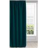 Eurofirany LOGAN Tenda Oscurante Extra Lunga - 1 Unità, Rod Pocket, Fettuccia Arricciatenda, Blocco della Luce, Oscuramento della Stanza, Camera da Letto, Soggiorno, 135x270 cm, Petrol