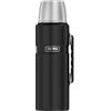 THERMOS Thermos King in acciaio inox, nero 1,2 l, thermos con bicchiere 4003.232.120 lavabile in lavastoviglie, thermos mantiene caldo 24 ore freddo per 24 ore, senza BPA