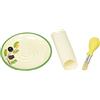 JOSKO Produkte Prodotti JOSKO 2722 Aroma grattugia Set di Piatti Piatto grattugia Set, 3 unità, Ceramica, Giallo, 12,8 x 12,8 x 2 cm