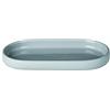blomus - Vassoio in ceramica Microchip, vassoio per il bagno in look esclusivo, organizer, decorazione, contenitore per gioielli, contenitore per cosmetici (A x L x P): 2,5 x 10 x 19 cm, microchip, 69068)