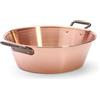 DE BUYER DeBuyer 6200.38N - Bacinella in Rame per marmellata, 2 ANSE in ghisa, Diametro di 38 cm