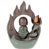Lachineuse Bonze Meditant - Fontana per incenso