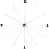 Kare Design orologio da parete Like Umbrella, argento, diametro 60cm, struttira ombrella con palline di decorazione, batteria non inclusa, 60x60x6cm (A/L/P)
