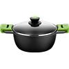 BRA Prior | Casseruola alta 20 cm, manici di silicone estraibili