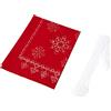 VERVACO Kit Punto Croce Prestampato Centrotavola Rosso Festivo Biancheria da Tavola Set Fai da Te Creativo ca. 30 x 105 cm Kit Hobby Creativi Adulti Casa Decor Cross Stitch Runner