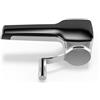 WMF "Kitchen classics" - Grattugia per formaggio 20 x 14 x 8 cm, con grattugia a tamburo, in acciaio INOX Cromargan, anche per mancini, colore: nero