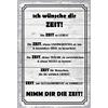 Schatzmix Blechschild Spruch ICH wünsche dir Zeit graues Metallschild 20x30 Deko Tin Sign Targa di Metallo da Parete, Lamiera, Multicolore, 20x30 cm