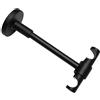 Gardinia Supporto Universale a soffitto Aperto per Ø 16 mm, Colore: Nero Opaco, Acciaio, 13,5 cm, Steel, 13.5 cm