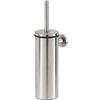 TIGER Boston Scopino e Portascopino da WC, Acciaio Inox Spazzolato, 9,3 x 35,6 x 12,6 cm