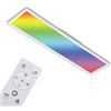 BRILONER - Lampada da soffitto a LED piatta con telecomando, luce RGB colorata, regolabile da bianco caldo a bianco freddo, lampada, plafoniera, lampada da soggiorno, pannello LED, lampada da cucina,
