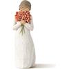 Willow Tree Figurina Circondato da Amore, Resina, Design di Susan Lordi, 13 cm