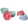 Lurch 83018 FlexiForm Mini Gugelhupf, Set di 6, Diametro 7 cm, Altezza 3,5 cm, Silicone, Multicolore, 8 x 8 x 8,2 cm