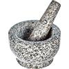 Zeller 24503 Set di Mortaio e Pestello, Pietra, Grigio, 0.1x13x8 cm