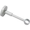 Gardinia Supporto con Piastra per Asta per Tende, 1 Supporto per Asta, Chiuso, Kit Montaggio Incluso, Serie Chicago, 20 mm Diametro, Bianco