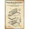 Schatzmix Blechschild Patent für Ein Zigaretten Etui Metallschild 20x30 Deko Tin Sign Targa di Metallo da Parete, Lamiera, Multicolore, 20x30 cm