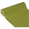 Papstar, Runner, Tessuto Simile, in Tessuto Non Tessuto Soft Selection Plus 24 m X 40 cm Verde Oliva su Rotolo, # 85758