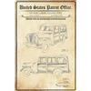 Schatzmix Blechschild Patent für Ein Kombi Auto Metallschild 20x30 Deko Tin Sign Targa di Metallo da Parete, Lamiera, Multicolore, 20x30 cm
