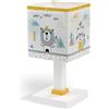 Dalber Hello Little Lampada da tavolo per bambini Animali da scrivania multicolore (73241)